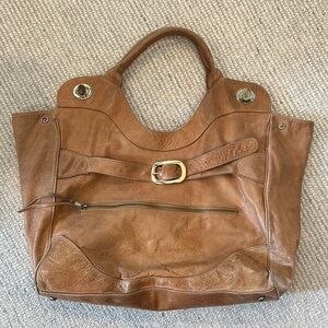 Foley and Corinna large leather tote